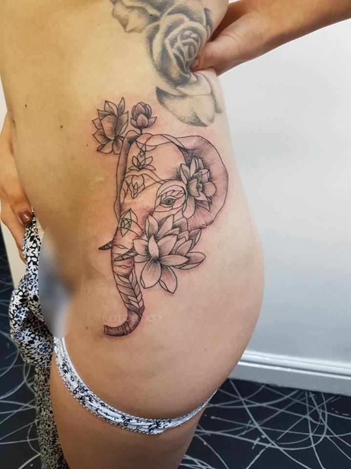 girly elephant tattoos